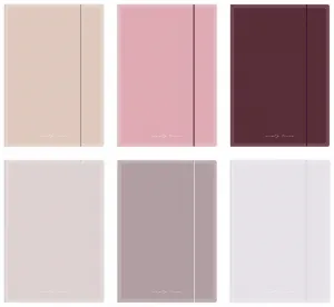 Teczka kartonowa na gumkę Interdruk NUDE A4+ kolor: mix 400g