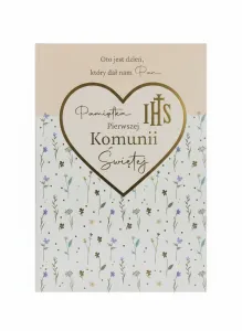 Książeczka pamiątkowa z komunii Kukartka (PMB-0073)