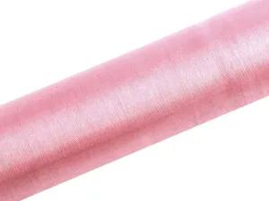 Organza organza Gładka 0,16x9 [mm x m] różowa Partydeco (ORP16-081J)