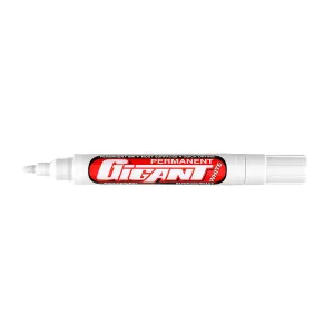 Marker permanentny Gigant wodoodporny wkład biały 1,5-3,0mm okrągła końcówka Kamet (K-2291)