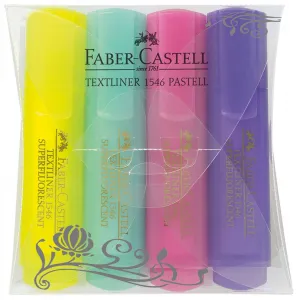 Zakreślacz Faber Castell Pastel, 4 kolory (FC154610)