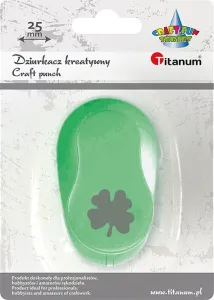Dziurkacz ozdobny Craft-Fun Series 25mm koniczynka czterolistna Titanum (T-8810-123e)