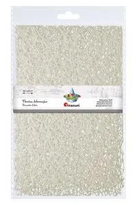 Ozdoba materiałowa Craft-Fun Series siatka koronkowa kremowa Titanum (25CR0331-16)