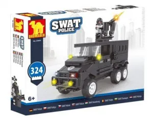Klocki plastikowe Dromader Policja samochód (130-23606)