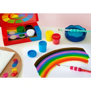 Farby plakatowe kolor: różne 20ml 6 kolor. Faber Castell (121040 FC)