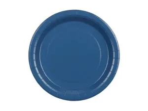 Talerz jednorazowy granatowe papier śr. 230mm 6 szt Partydeco (TPP102-074)