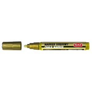 Marker specjalistyczny srebrny kredowy wkład srebrny 4,45mm okrągła końcówka Toma (To-291)