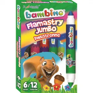 Flamaster St.Majewski Jumbo dwustronne 12 k 12 kol. (5903235003172)
