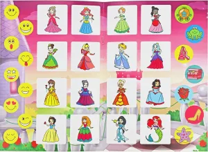 Książeczka edukacyjna Moja kolorowanka z naklejkami.  Księżniczki Niko