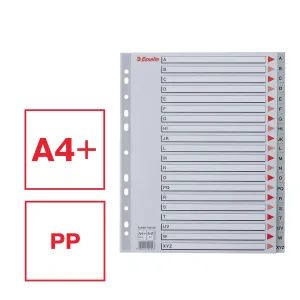 Przekładka alfabetyczna A4 szara 20k A-Z Esselte (100129)