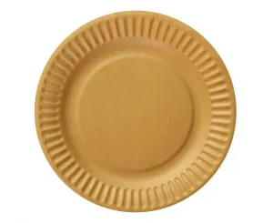 Talerz jednorazowy złoty papier śr. 180mm 6 szt Godan (PF-TPZ6)