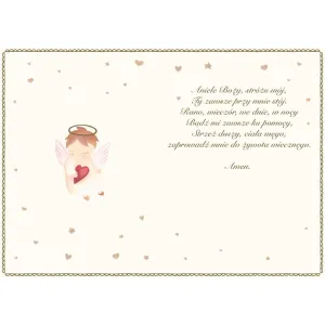 Kartka składana Karnet A5 CHRZEST ANIOŁKI A5 Henry (5905701487240)