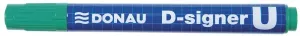 Marker permanentny D-Signer wkład zielony 2,0-4,0mm okrągła końcówka Donau (7371001-06PL)