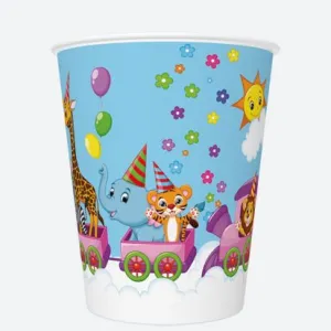 Kubek jednorazowy daisy papier 250ml Pol-mak (01)