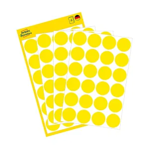 Etykieta do oznaczania żółta kropki  18mm żółty [mm:] 18 Zweckform (3007)
