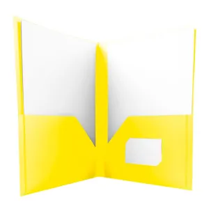 Skoroszyt 5903242103377 A4 żółty polipropylen PP Tetis (BT619-Y (120))