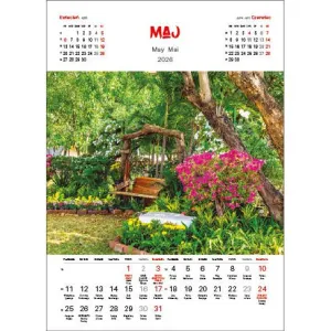 Kalendarz ścienny OGRODY WIELOPLANSZOWY 330mm x 500mm Jotan (WP133)