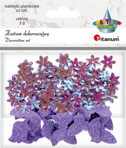 Zestaw dekoracyjny Titanum Craft-Fun Series cekiny+naklejki (5030C)