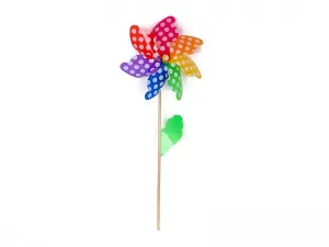 Wiatrak Adar śred.32cm, drewniany trzonek dł.60cm (497016)