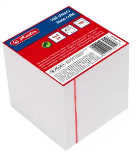 Kostka papierowa Herlitz - biały 90mm x 90mm x 90mm (9930140)
