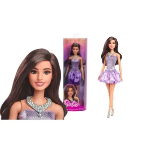 Lalka Fashionistas brązowe włosy, cekinowa sukienka [mm:] 290 Barbie (HYT92)