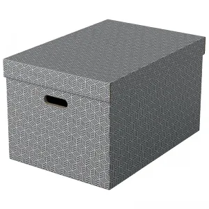 Pudło archiwizacyjne Esselte Home rozm. L - szare 355mm x 510mm x 305mm (628287)
