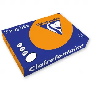 Papier kolorowy Trophee kolorowy A4 - pomarańczowy 160g (xca41765)