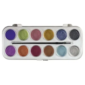 Farby akwarelowe metaliczne 12 kolor. Fun&Joy