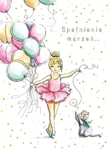 Kartka składana B6 Baletnica B6 Henry (5907465668378)