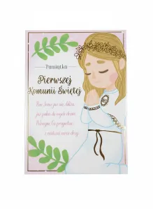 Książeczka pamiątkowa z komunii Kukartka (PMB-0066)
