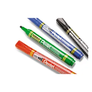 Marker permanentny wkład czerwony 1,2-4,5mm ścięta końcówka Pentel