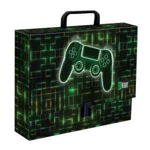 Teczka kartonowa na zatrzask NEON PAD A4 czarny [mm:] 330x90 Unipap