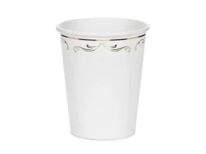 Kubek jednorazowy z ornamentem papier 220ml Partydeco (KPP112-EU1)