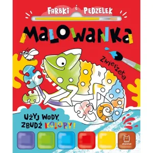 Książka dla dzieci Użyj wody, zbudź kolory! Zwierzęta Aksjomat