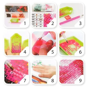 Zestaw kreatywny Diamentowa mozaika 30x40cm Zwierzęta Flamingo Line (TSGK75621)