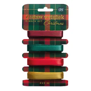 Tasiemka CHRISTMAS 5902277354174 mix Interdruk (4X2M)