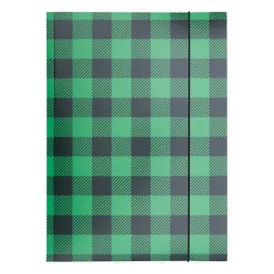 Teczka kartonowa na gumkę w kratę A4 mix 320g Office Products (21191341-99)