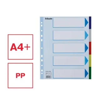 Przekładka czysta maxi A4 mix kolorów 5k Esselte (15266)