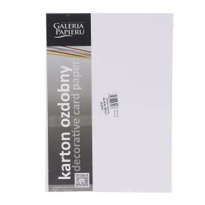 Papier ozdobny (wizytówkowy) A4 gładki biały 200g Galeria Papieru (202831)