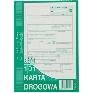 Druk offsetowy A5 Karta drogowa ? sam. osob. A5 80k. Michalczyk i Prokop (802-3)