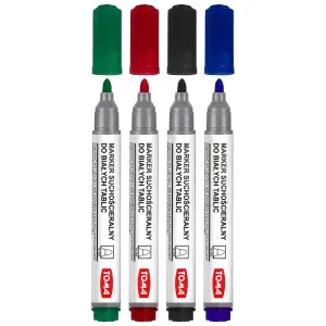 Marker suchościeralny wkład mix okrągła końcówka Toma