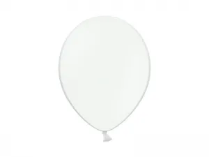 Balon gumowy Partydeco pastelowy 100 szt biały (12P-002)