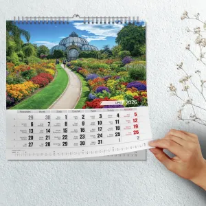 Kalendarz ścienny ogrody 33x33 330mm x 330mm Press