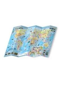Książeczka edukacyjna Mapy z naklejkami. Dookoła świata Demart
