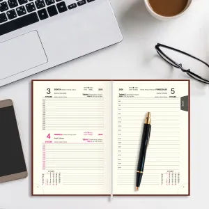 Kalendarz książkowy (terminarz) EKONOMICZNY A5 Press (DZIENNY)