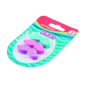 Gumka do mazania wąsy 3 szt Keyroad (KR971114)