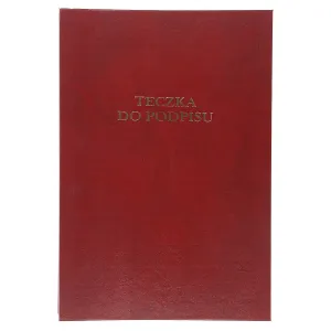 Teczka do podpisu Barbara A4 - bordowy 8k. (1822200)