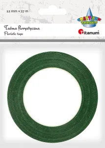 Taśma specjalnego przeznaczenia Craft-Fun Series taśma florystyczna 12x27 [mm x m] zielona Titanum (301/12)