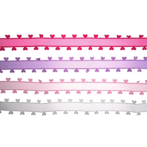 Wstążka Craft-Fun Series falbanka z sercami 4 kolory 26x1 [mm x m] mix Titanum (BR231745)