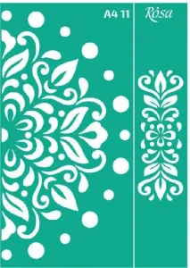 Szablon Ornamenty roślinne Rosa (11)